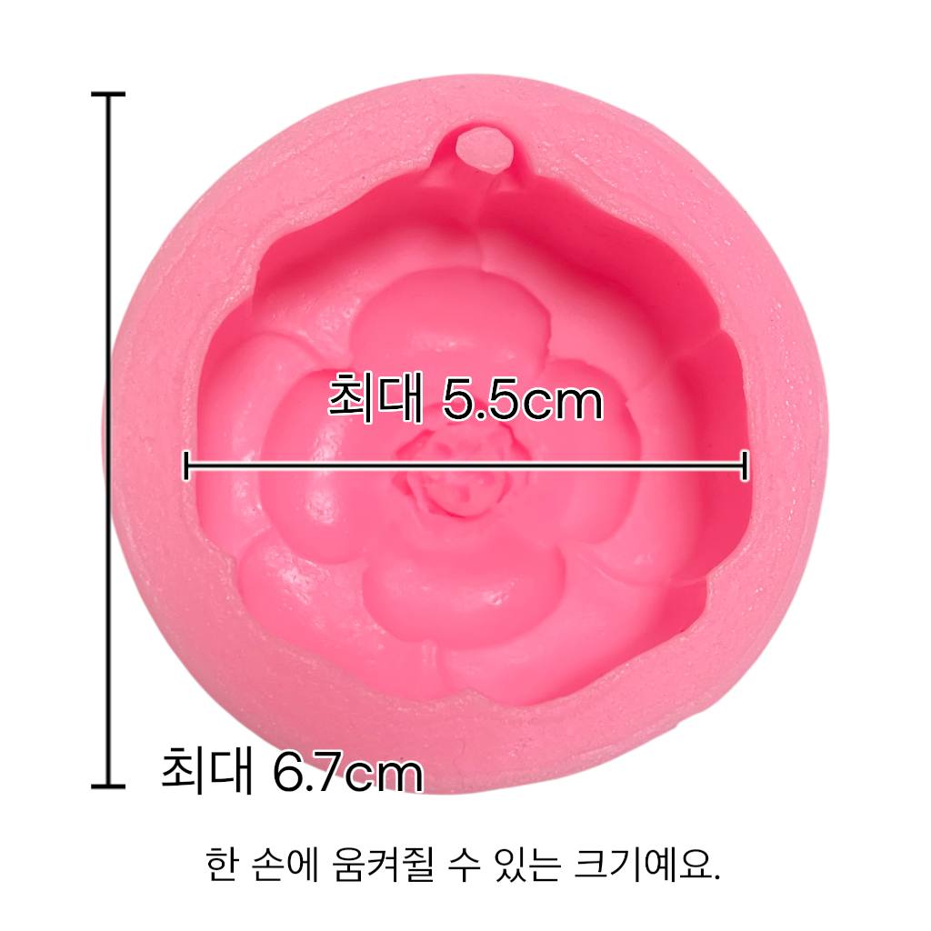 걸이형, 꽃송이 2D 실리콘 몰드 - 상세 이미지 5