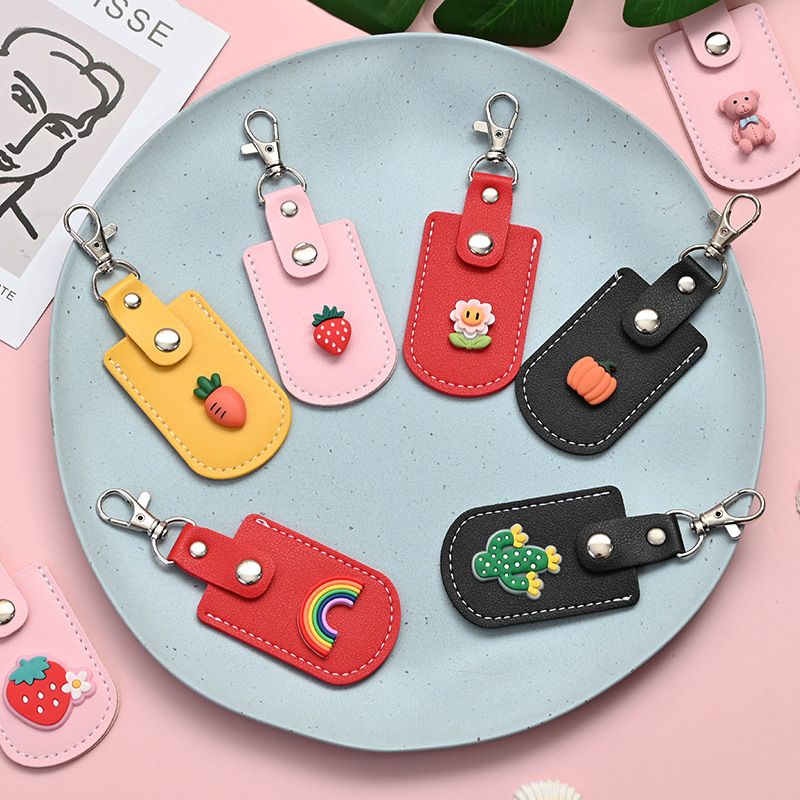 도어락 키 케이스 카드 USB 키링 고리 홀더 커버 현관 아파트 출입 가죽 키케이스 RF 이미지 3