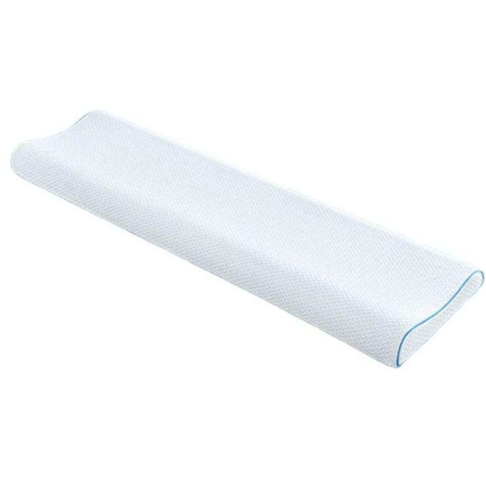 메모리폼 롱베개 커버 굴곡 기능성 순면 누빔 라텍스 40x150x10-12cm 베개 - 상품 이미지