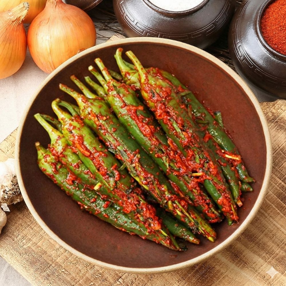 전라도 오이고추김치 고추김치 매운 당일제조 500g - 상품 이미지