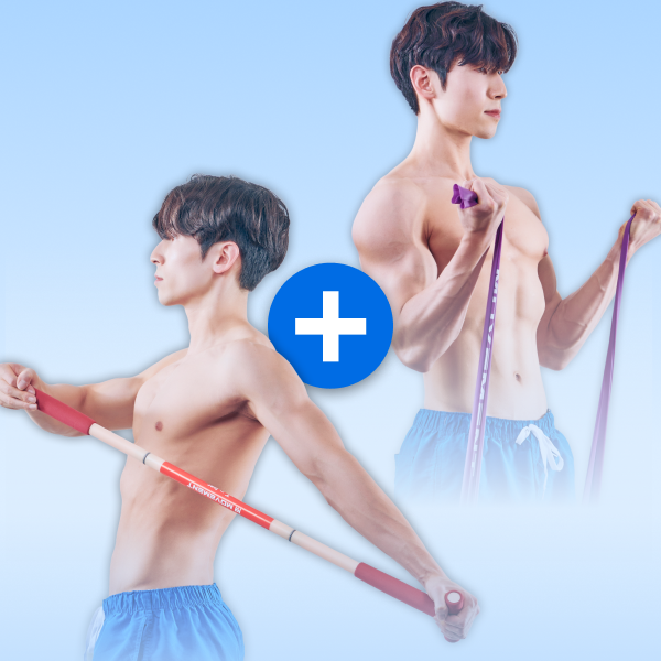 무브먼트 어깨 스트레칭 2종 세트 티바 라텍스밴드 - 상세 이미지 2