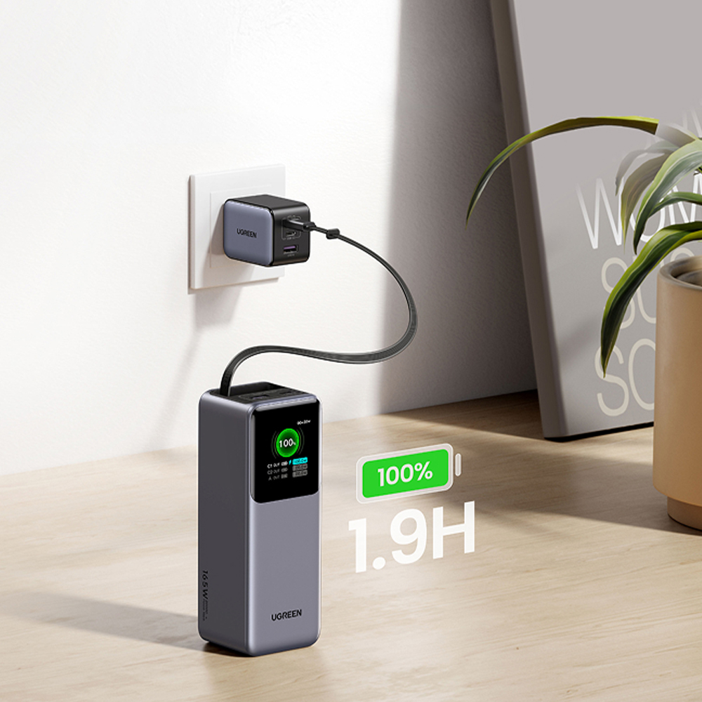 유그린 넥소드 릴케이블 시리즈 PD PPS 대용량 고속충전 보조배터리 165W 20000mAh PB726 - 상세 이미지 5