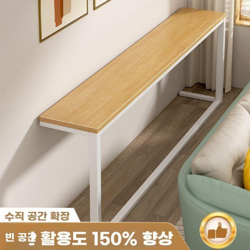 슬림 선반 침대뒤 사이드 테이블 폭좁은 책상 틈새 협탁 길이 100 폭 15 높이 80cm - 상세 이미지 2