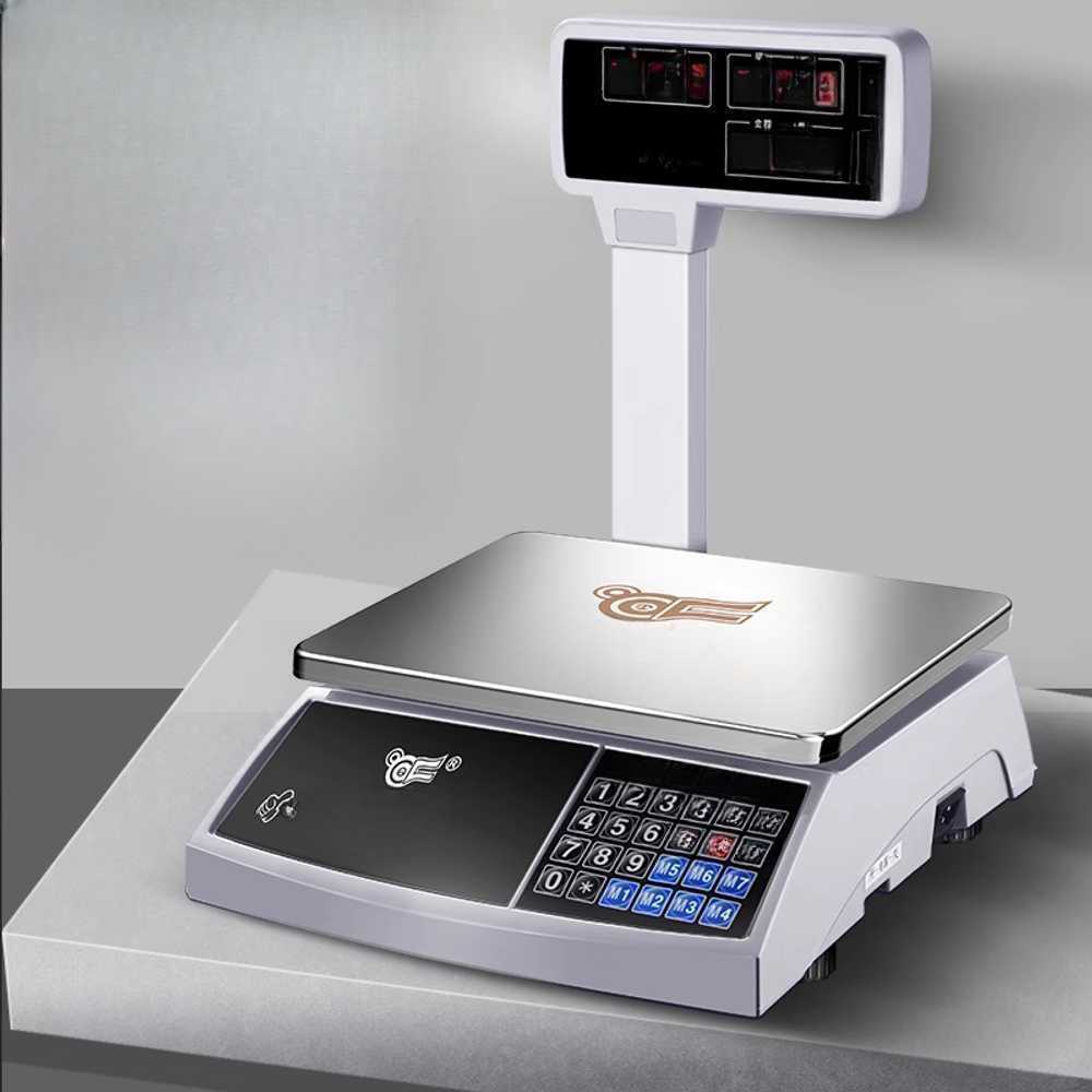 업소용 전자저울 베이킹 요리용 계량 단순중량 산업 스탠드 양면 30kg / 레드 평판 - 상품 이미지