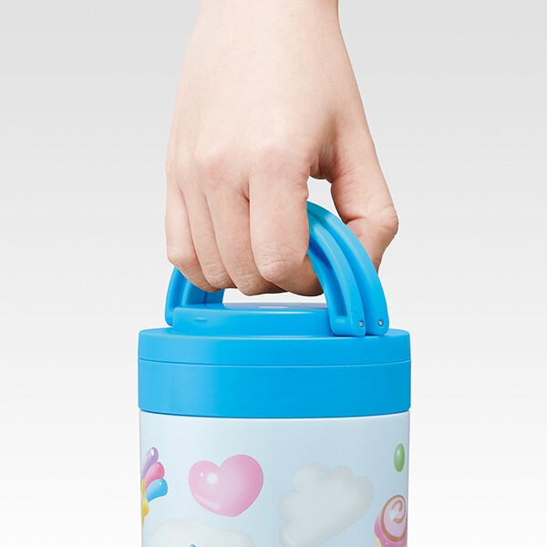 스케이터 산리오 시나모롤 풍선 캐릭터 접이식 핸들 보온 보냉 델리카포트 스프통 500ml LJFO5 - 하카타몰