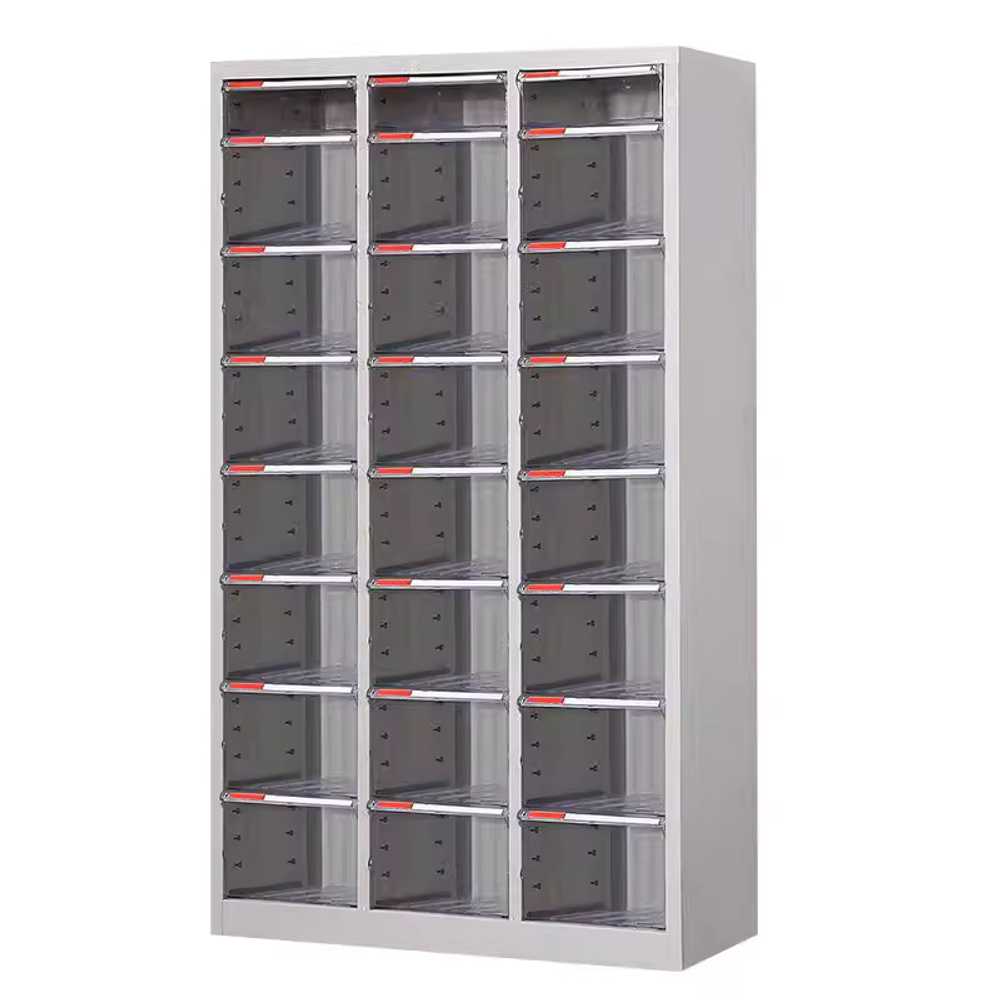 서류보관함 a4 서랍장 수납장 용지 파일 투명 서랍 1.3mm 18단 문 8cm 대형 서랍 - 상세 이미지 5