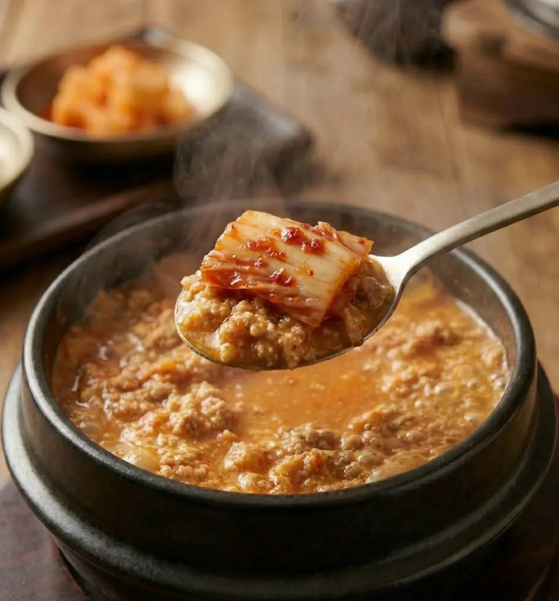 10분한상 구수한 한돈 비지찌개 500g 2인분 냉동 간편식 - 상세 이미지 2