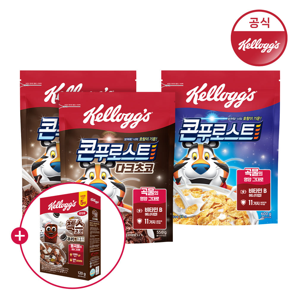 콘푸로스트 3팩 골라담기 + 첵스 120g