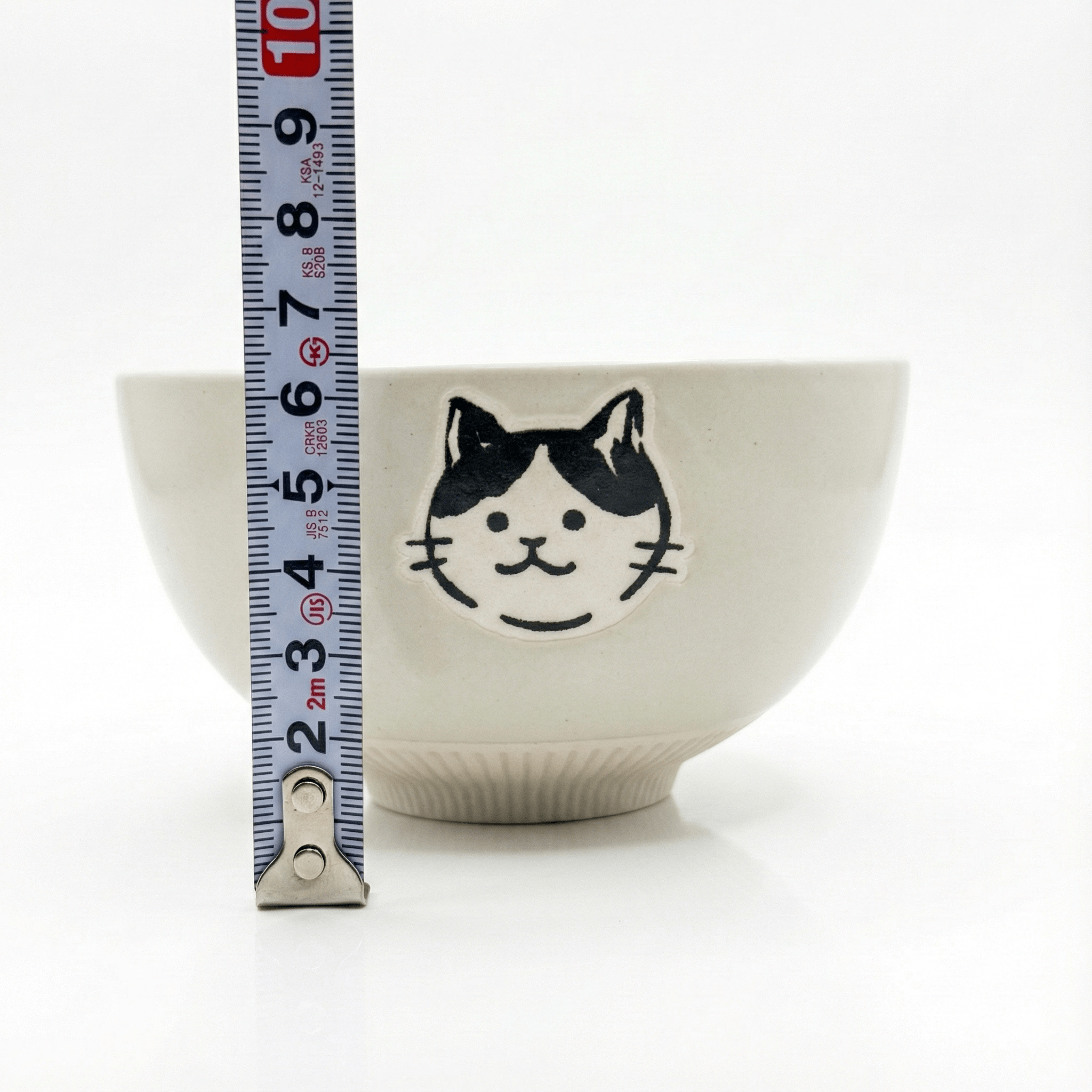 [보물섬] 시로쿠로 고양이 밥공기 일본 도자기 커플 밥그릇 블랙 화이트 냥이 식기 이미지 7