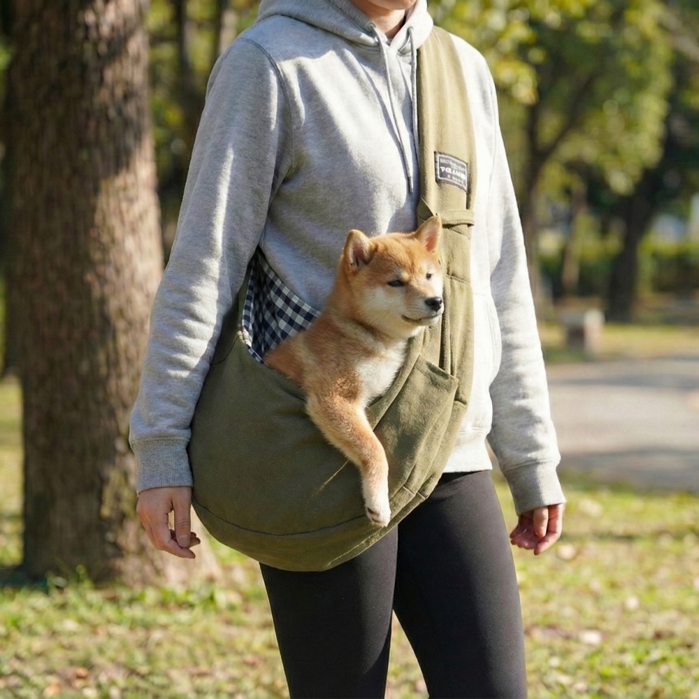 강아지 고양이 포대기 담요 이동 가방 슬링백 크로스백 반려 동물 - 상품 이미지