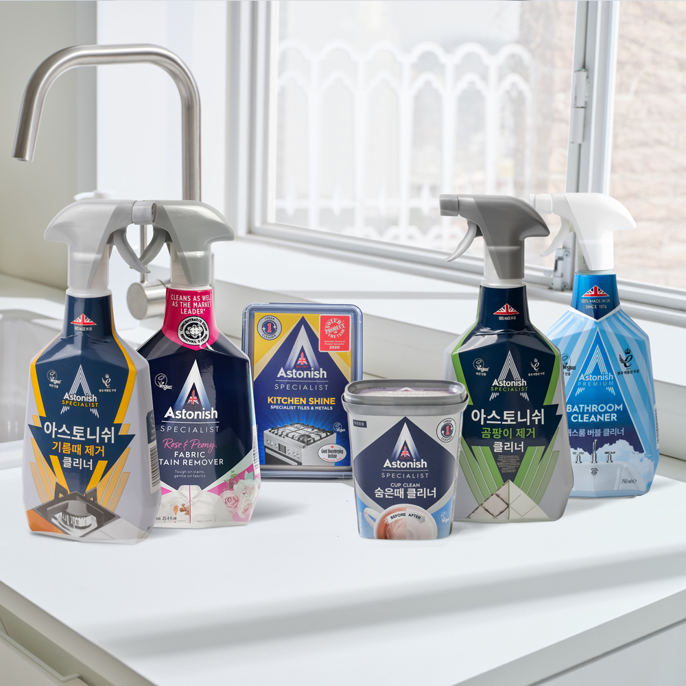 [본사] 아스토니쉬 청소가 쉽다 6종 세트 (곰팡이+배스룸+기름때+키친샤인+만능얼룩+숨은때) 제품 이미지
