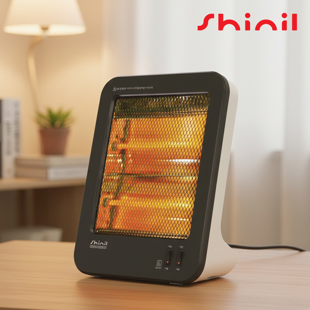 신일 미니 소형 전기 히터 가정용 사무실 SEH-NB300WS 석영관