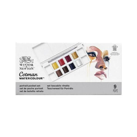 WINSORNEWTON 윈저 코트만 고체케익 8색 PORTRAIT 인물 WI0390670