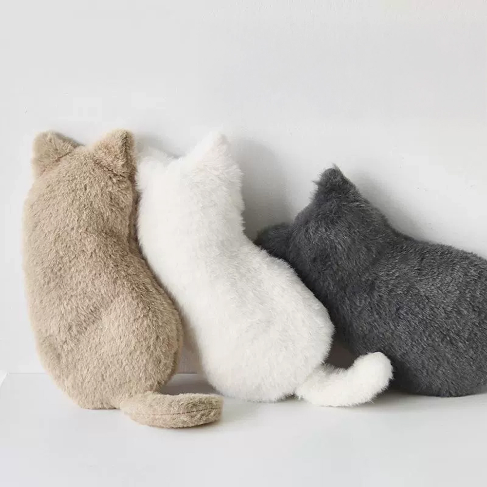 포근한 고양이 봉제인형 필통 펜 파우치 - 상세 이미지 2