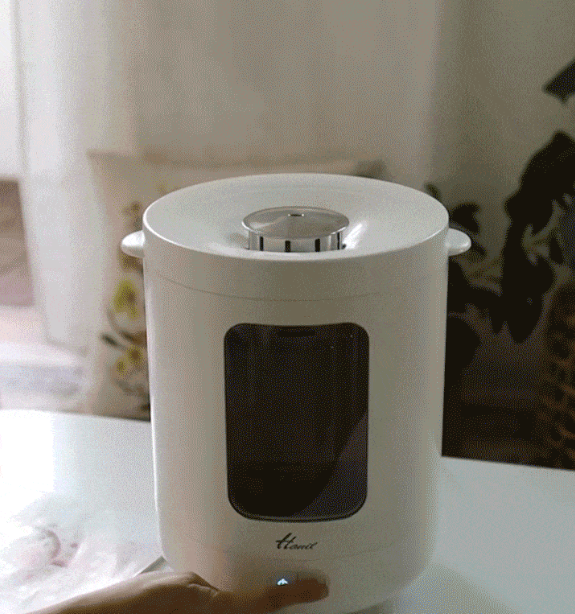 한일 물멍가열식 가습기 스팀 유리 물멍 무드등