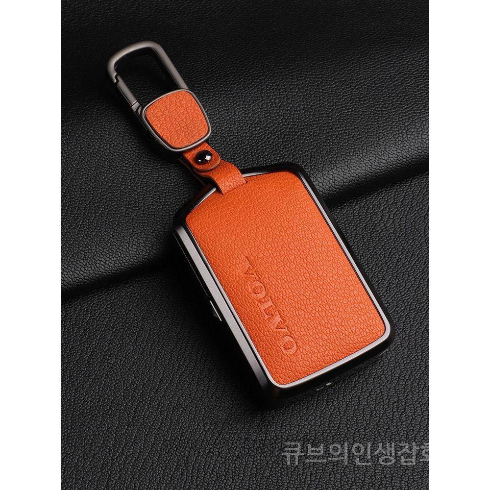 볼보 키홀더 키케이스 커버 차꾸미기 ex30 2013 xc90 s60 액세서리 1 코끼리 그레이 볼보 클러치 끈 프랑스 염소 - 상품 이미지