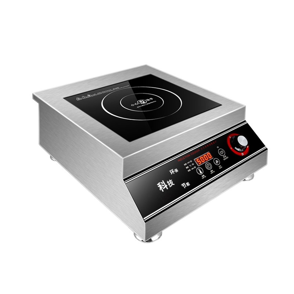 업소용 인덕션 5000w 고출력 프랜차이즈 가로형 고화력 식당용 전기렌지 오목형 스틸 1 3500W 평면 스틸 바디 컨 5000W - 상품 이미지