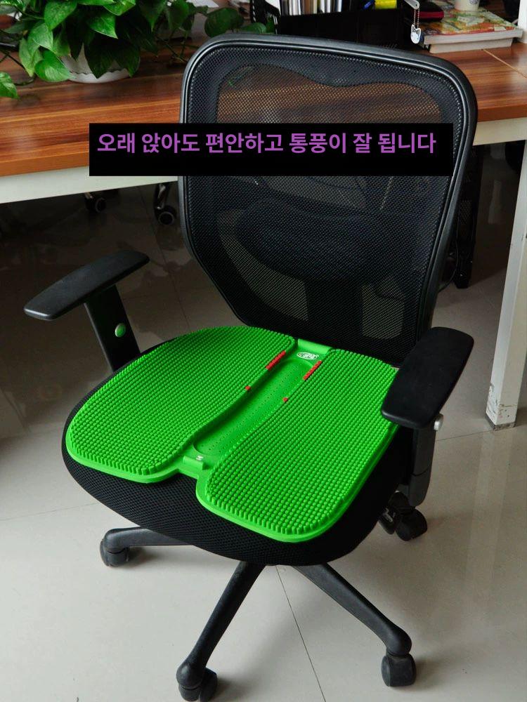 인체공학 통풍 요추 지지 방석 허리 보호 좌식용 코어만 커버없음 커피 컬러 코어 - 상세 이미지 5