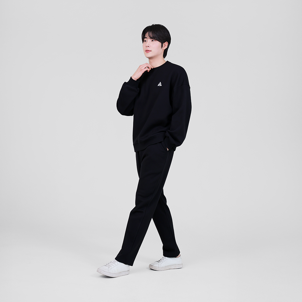 특양면 기모 오버핏 맨투맨 밴딩 팬츠 트레이닝 셋업 이미지 6