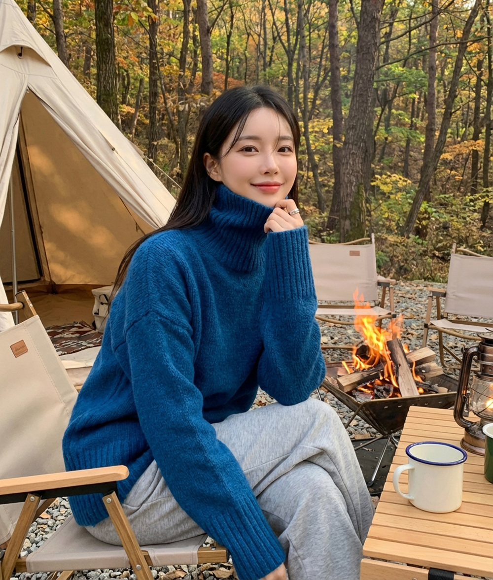 [엔드에이/무배] 보들보들 여리핏 터틀넥 니트 이미지 3