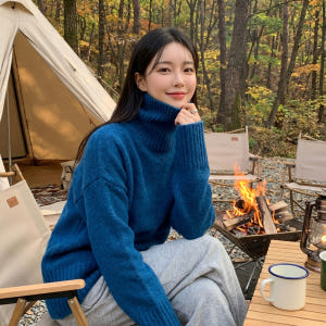 [엔드에이/무배] 보들보들 여리핏 터틀넥 니트 착용 후기 | 사이즈/핏 총정리 - 상품 이미지 3