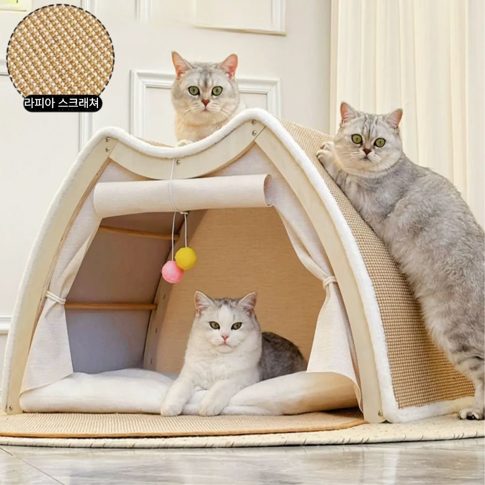 고양이 하우스 애견 길고양이 고양이숨숨집 텐트 강아지집 바구니 - 상품 이미지