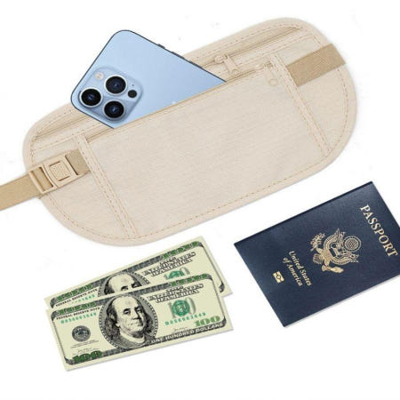 쇼퍼협력업체11111 밴딩 초슬림 여행용 소지품 보호 초경량 밀착 힙색