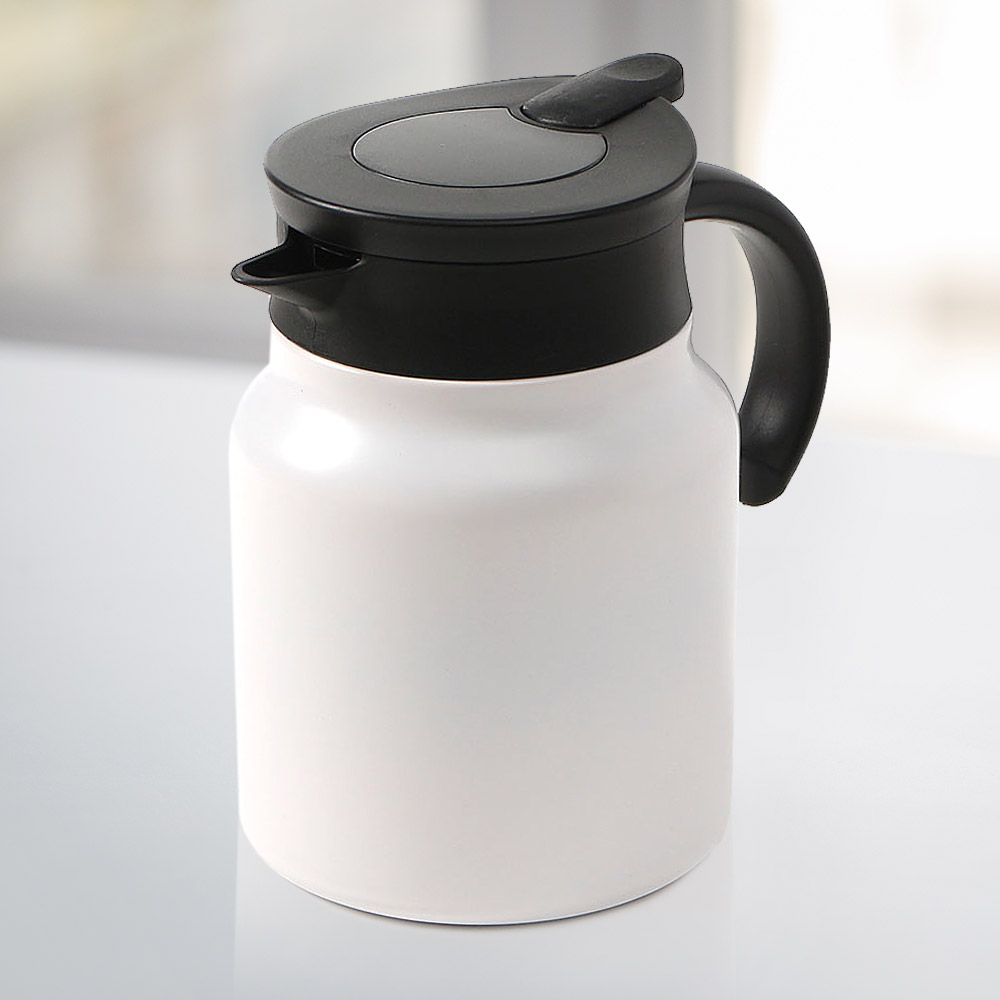티웨어 온도표시 보온주전자 물주전자 900ml (화이트) - 상세 이미지 2