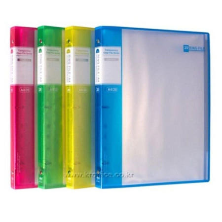 현풍 20P A4투명3공링화일UV No.4322-2