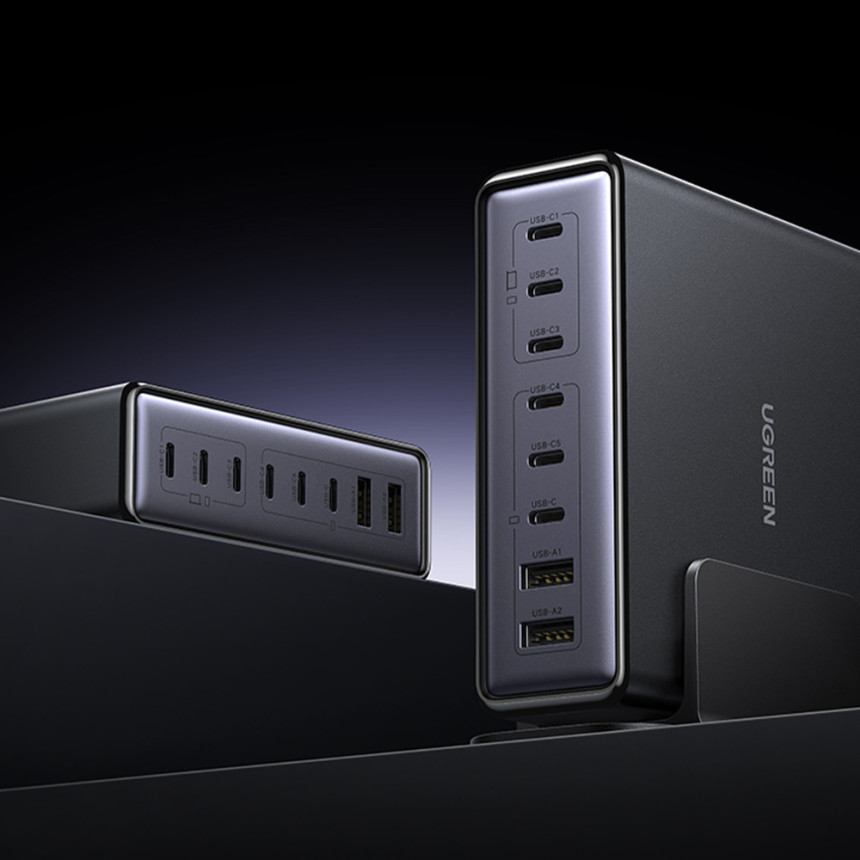 유그린 GaN 200W 8포트 PD PPS 멀티 고속충전기 접지형 X766 사진 3