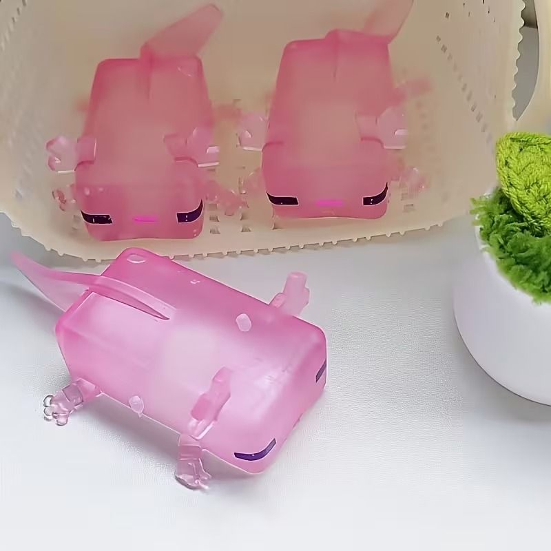 분홍 아홀로틀 말랑이 우파루파 도마뱀 말랑이 슬라임 실링니도 검드롭 마시멜로우 타바 스퀴시 이미지 7