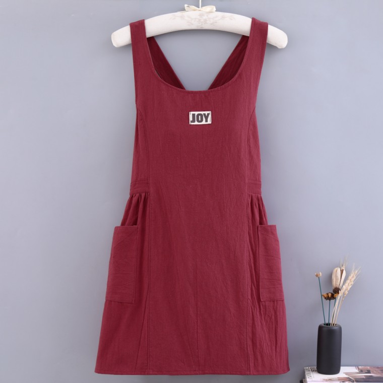 오르모 원피스 앞치마 와인 유치원 어린이집 선생님 가정용 꽃집 네일샵 카페