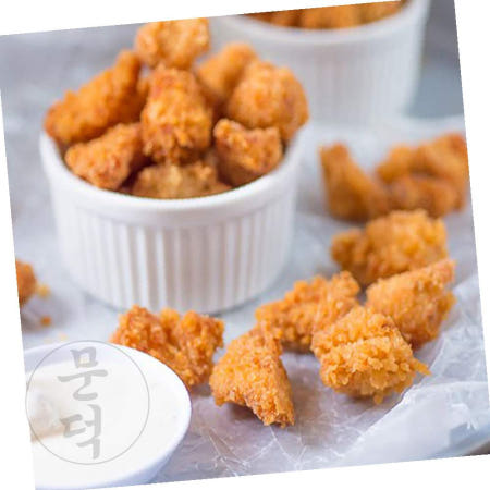 문덕 대용량 팝콘치킨 2kg 치킨팝콘 국내산닭고기 순살닭강정 콜팝