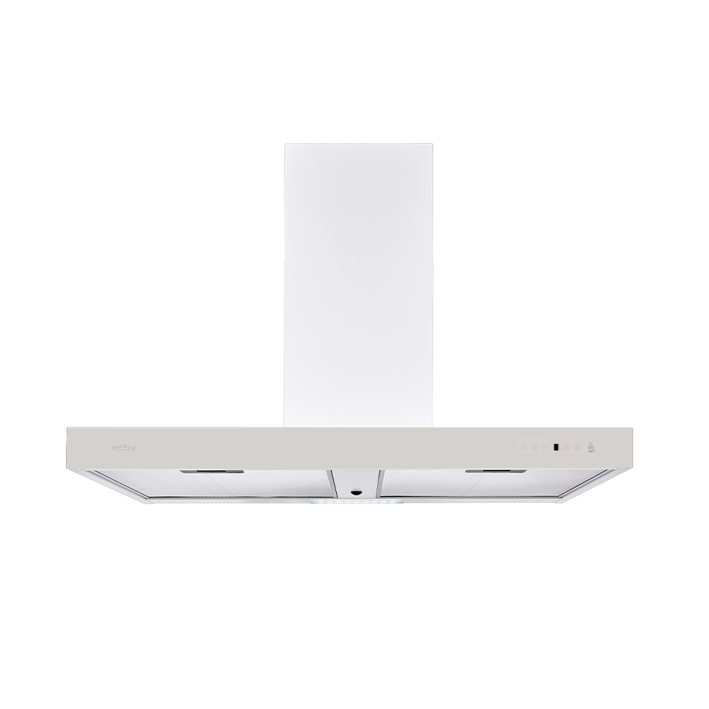 하츠 주방후드 모던스퀘어 화이트 침니형 MSH-90WH 주방후황 900장용 쿡탑연동