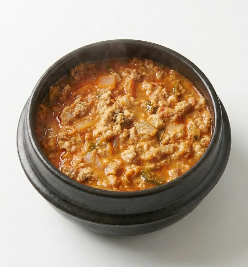 10분한상 구수한 한돈 비지찌개 500g 2인분 냉동 간편식 - 상품 이미지