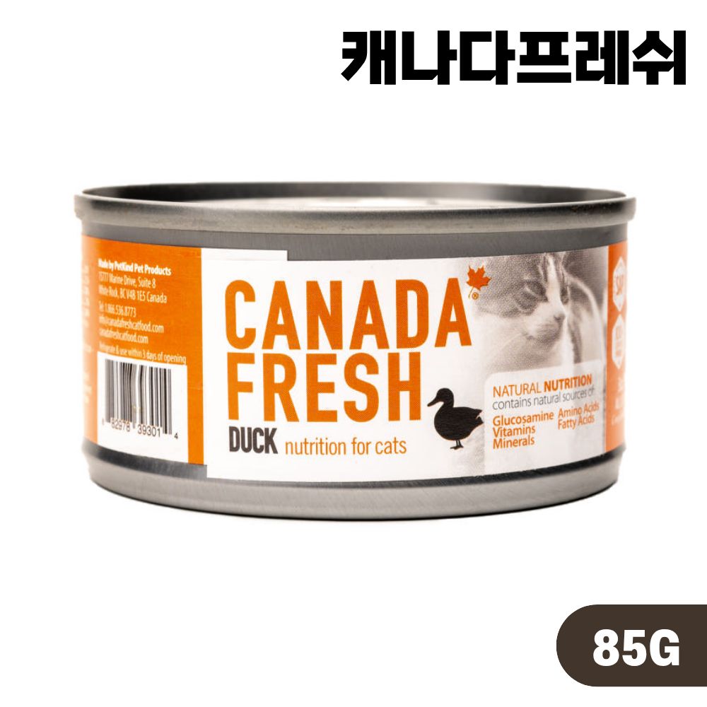 캐나다프레쉬 캣 습식 캔 고양이 주식캔 오리, 85g, 1개 솔직 후기 | 실제 사용자 리뷰 총정리 - 대표 이미지