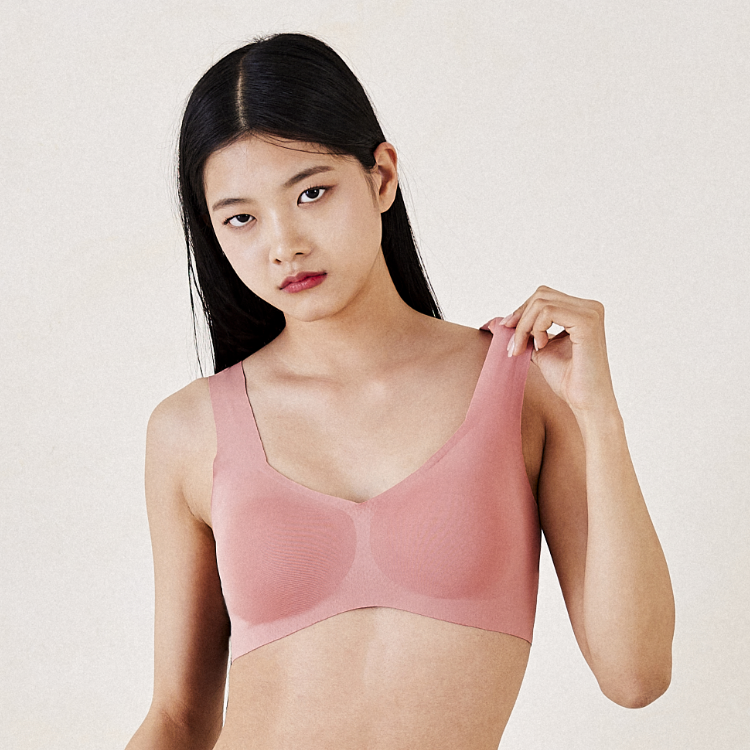 로브로이 히든 V넥형 브라 심리스 그랜핀 콜라겐 언더웨어 브래지어 운동복 이미지 7