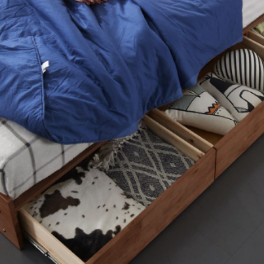 페어리 킹사이즈침대 침대킹 라지 프레임 매트없음, K(킹), 월넛(벙커형)