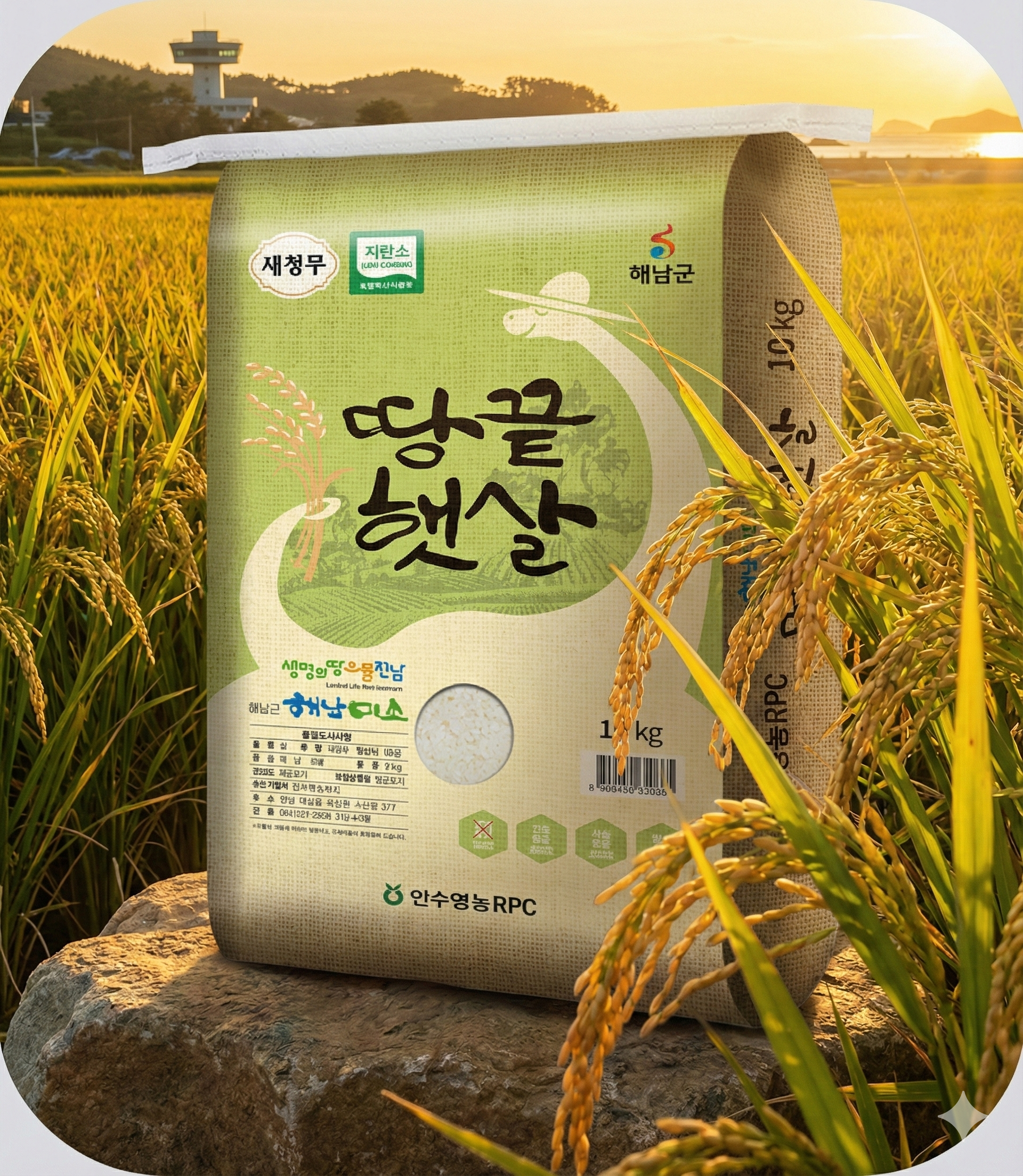 [전남 대표 쌀품종] 해남 새청무 쌀 단일품종 땅끝햇살 인수영농 산지배송 10kg, 1개 - 상세 이미지 3