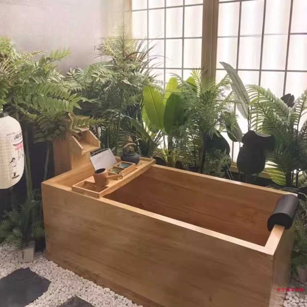 자쿠지욕조 편백히노끼 대형 스파 가정용 사우나형 800x700x600mm