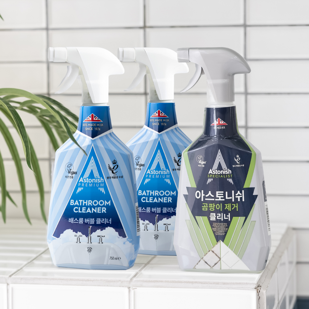 [본사] 아스토니쉬 욕실청소 곰팡이1개+배스룸 2개 세트 제품 이미지