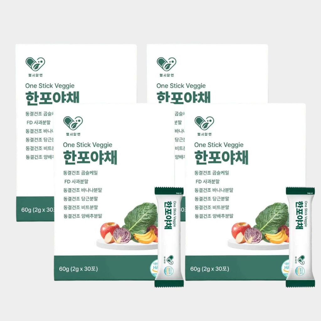 헬시알엔 한포야채 야채가루 채소분말 유기농 동결건조 컬리케일 생식 선식 60g, 4개 - 상품 이미지