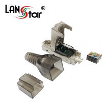 랜스타 LS-GKTOOL-FMT Tooless 모듈러콘넥터 RJ45 CAT7 STP 8P8C 10G