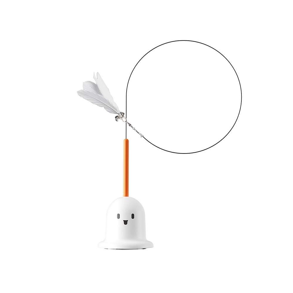 2way 고양이 깃털 낚시대 장난감 애묘 쥐꼬리 장난감 롱 테일 줄 반려동물 - 상세 이미지 2
