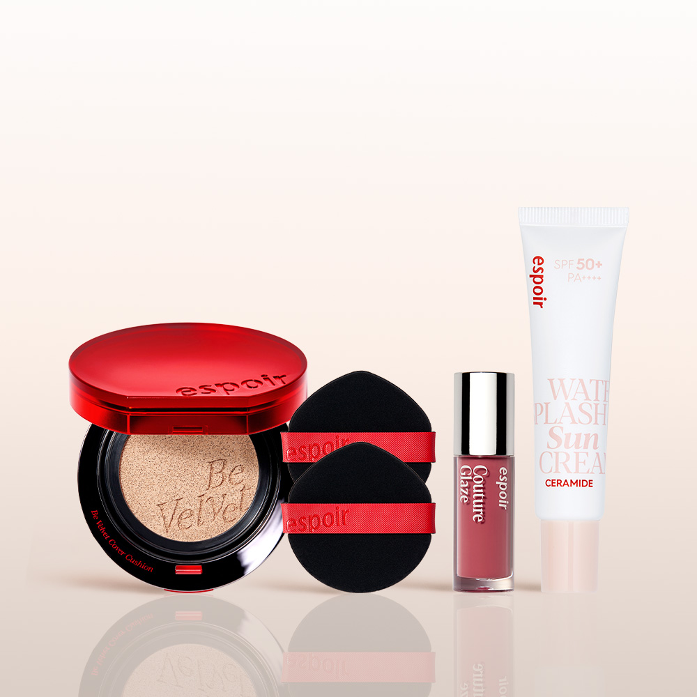 에스쁘아 NEW 비벨벳 커버쿠션13g SPF42 PA++ (미니 선크림 + 미니 틴트 #칠링칠링 + 추가 퍼프 1p) 제품 이미지
