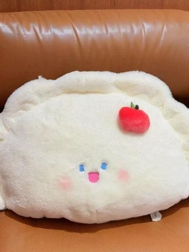 블루바구니 만두쿠션 푹신 찐빵 모찌 인테리어소품 퍼플스타 표준 40cm-49cm - 상세 이미지 5