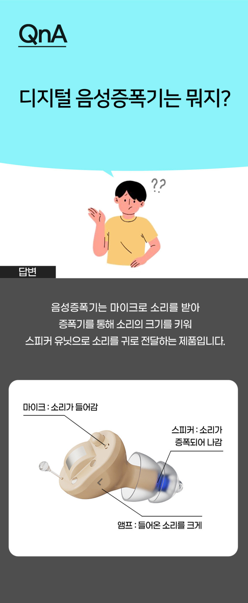 미국 FDA 등록된 외부소음은 줄이고 대화소리는 선명한 디지털 음성증폭기 피스넷 히어클린 판매처 상세 정보 이미지 4