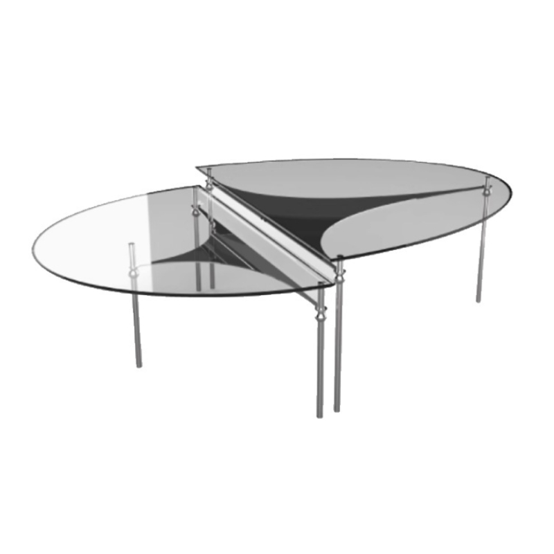 레이어드 글라스 강화유리 거실 테이블 Layered Glass Table S+L