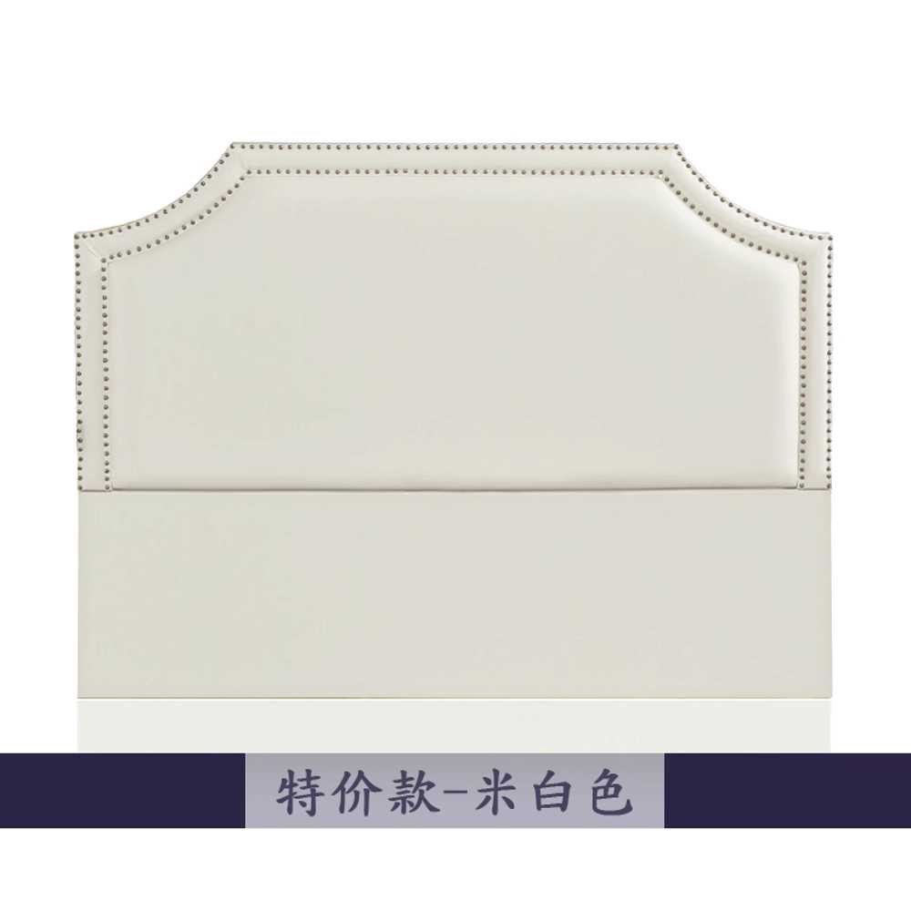 호텔식 침대 헤드 북유럽 등받이 쿠션 벽보드 침실 미색-나파 가죽 120x200cm - 상세 이미지 2