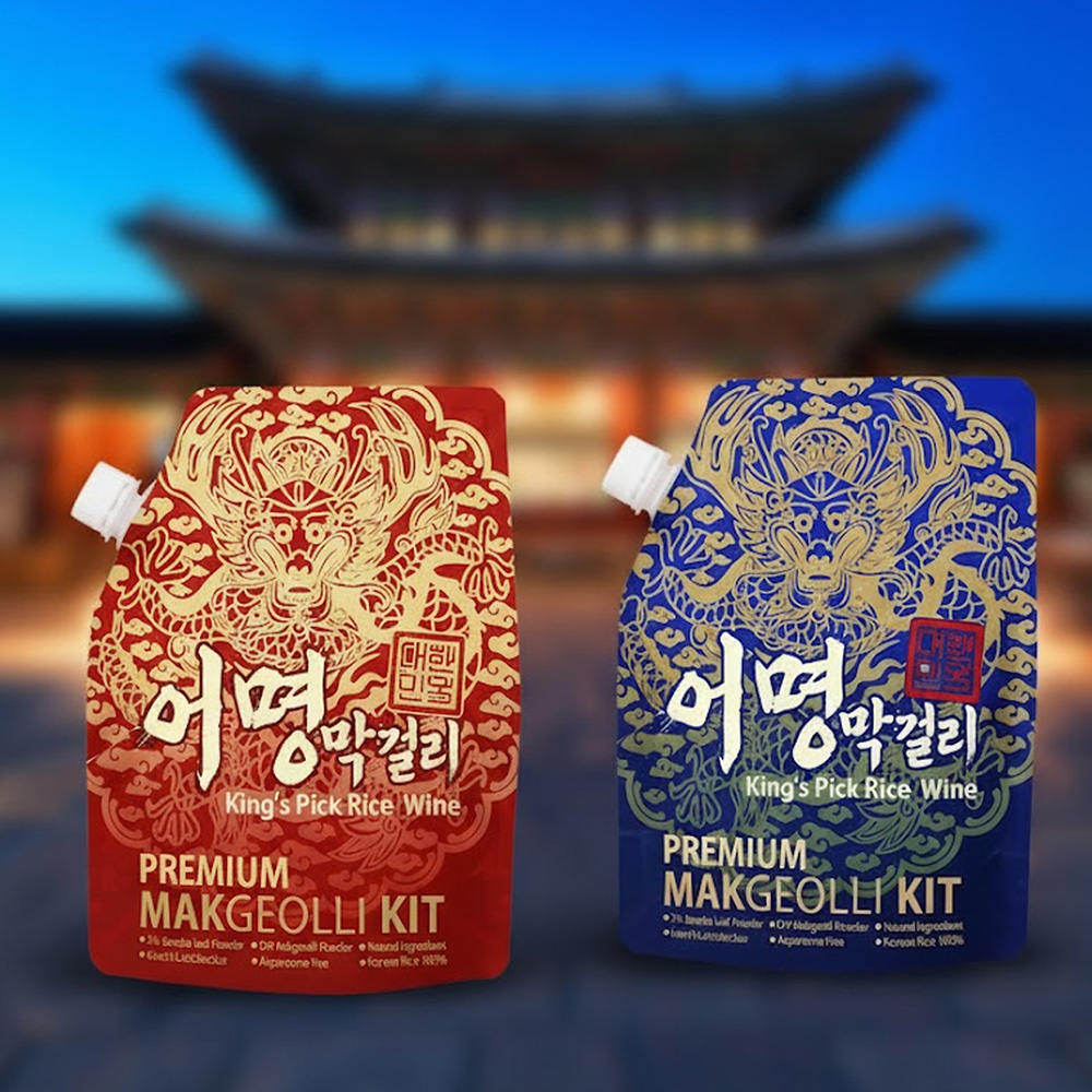 어명 막걸리 만들기 키트 블루베리 비트 국내산쌀 - 상품 이미지